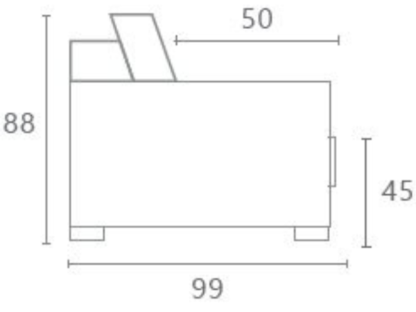 Estofado D01 C/ Chaise 2,67m x 2,25m - Image 3